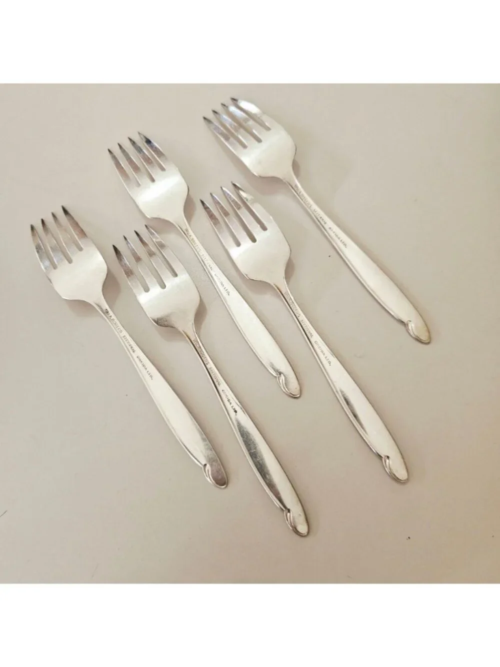 5 Oneida Lady Barbara Salad Forks 6